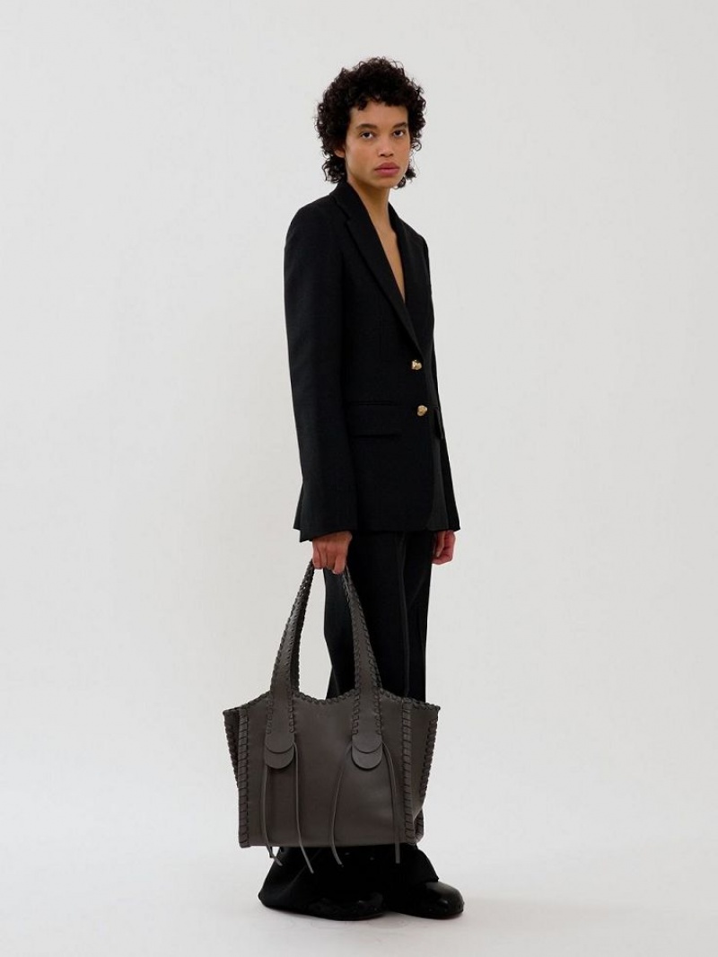 Bolso Tote Chloe Medium Mony Grises | CHE-SR13399