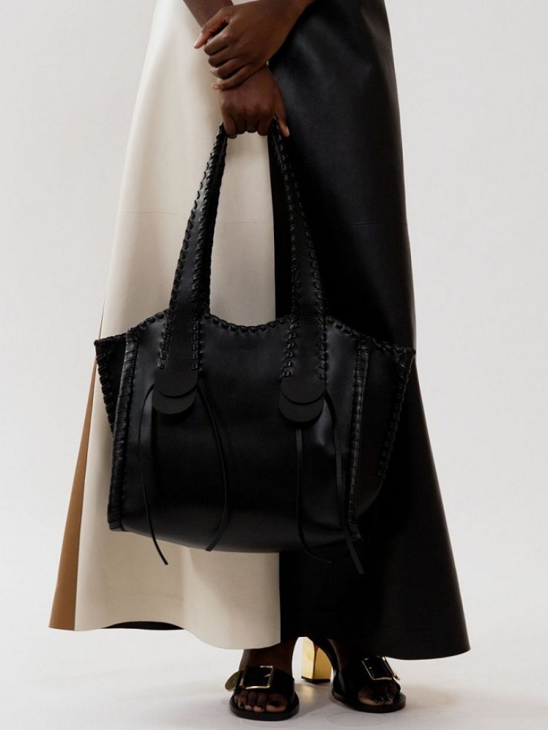 Bolso Tote Chloe Medium Mony Negros | CHE-SR13378