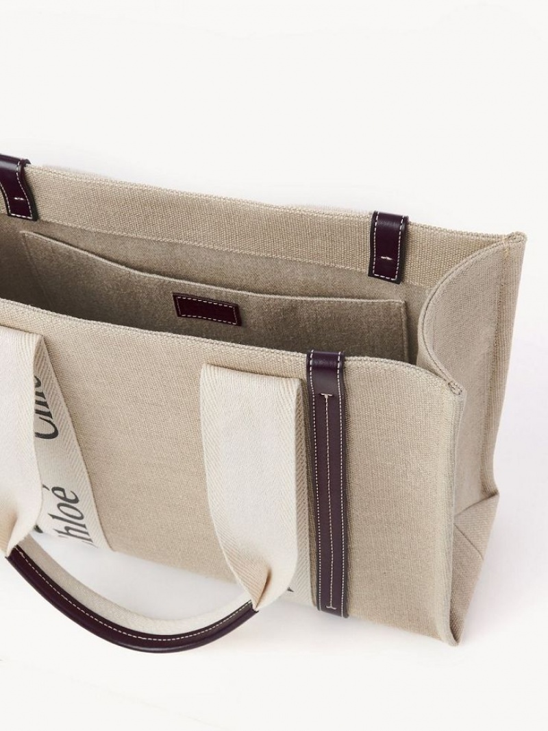 Bolso Tote Chloe Medium Woody Azules | CHE-SR13362