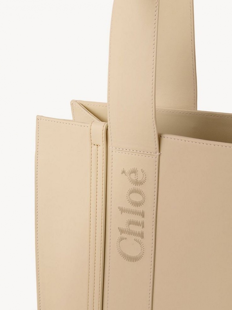 Bolso Tote Chloe Medium Woody Rosas | CHE-SR13355
