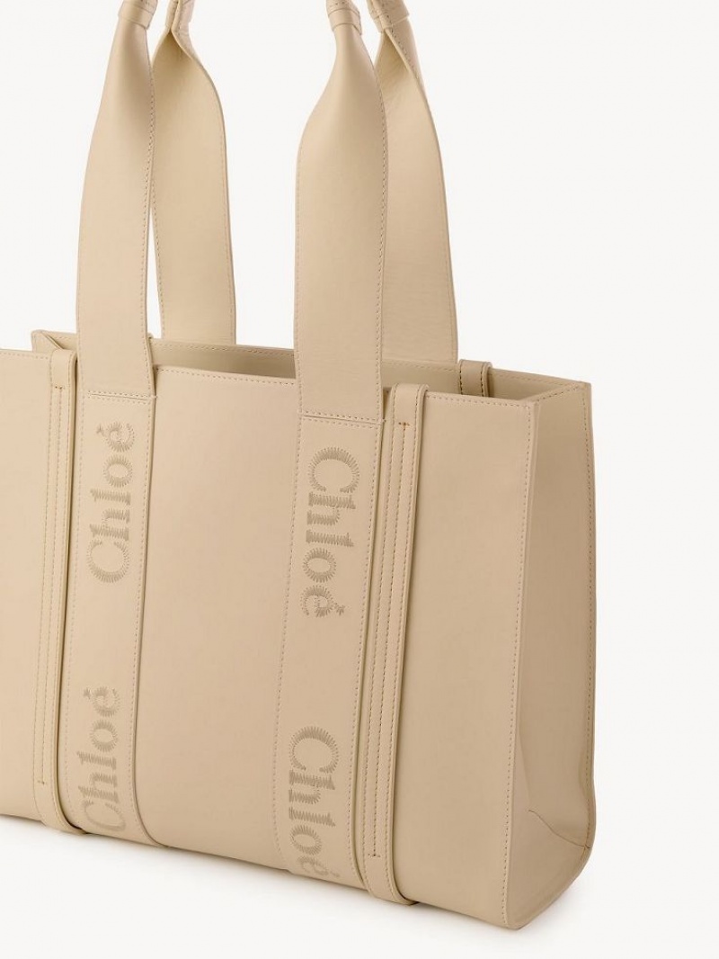 Bolso Tote Chloe Medium Woody Rosas | CHE-SR13355