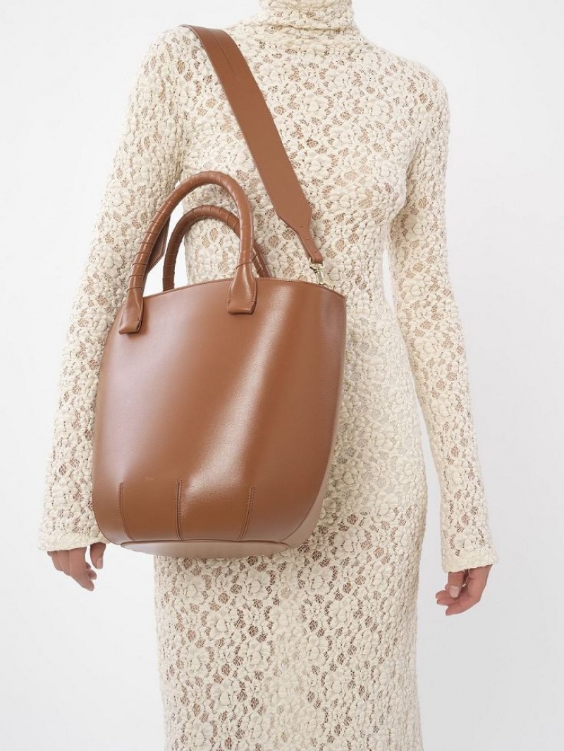 Bolso Tote Chloe Sabia Hamper Marrom | CHE-SR13370