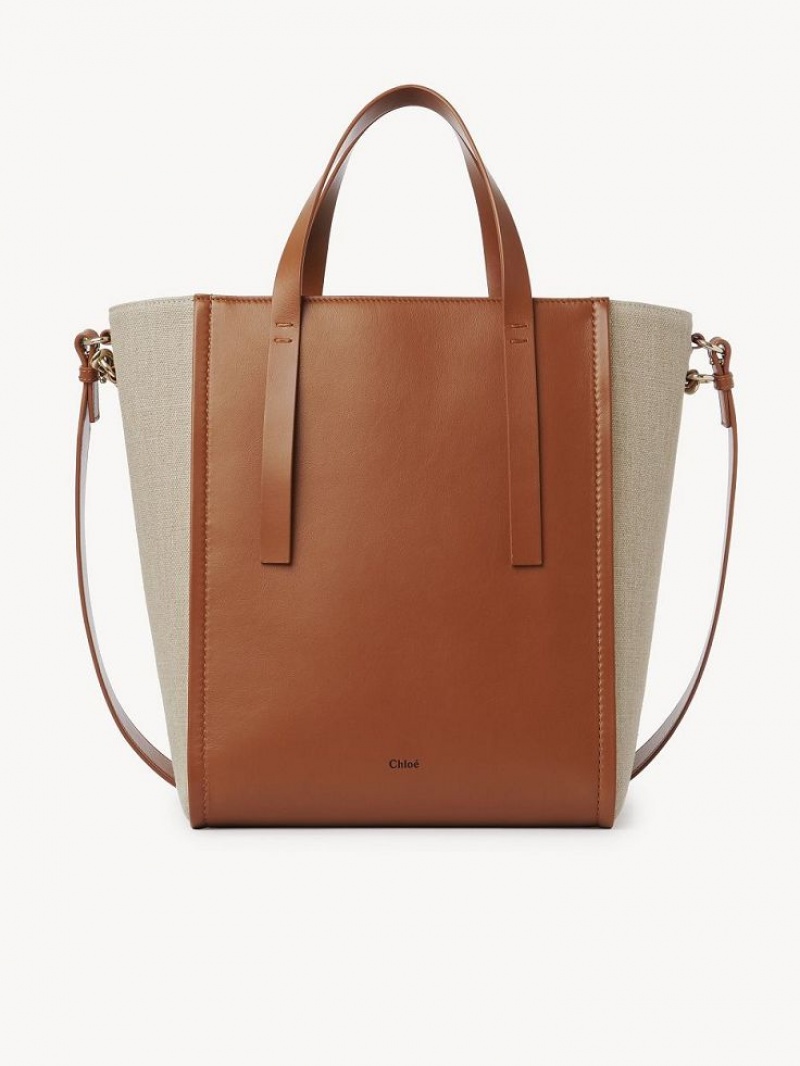 Bolso Tote Chloe Sense Medium Marrom | CHE-SR13396