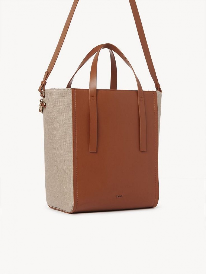 Bolso Tote Chloe Sense Medium Marrom | CHE-SR13396