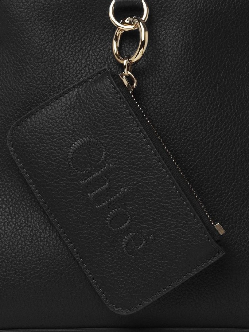Bolso Tote Chloe Sense Small East-west Negros | CHE-SR13357