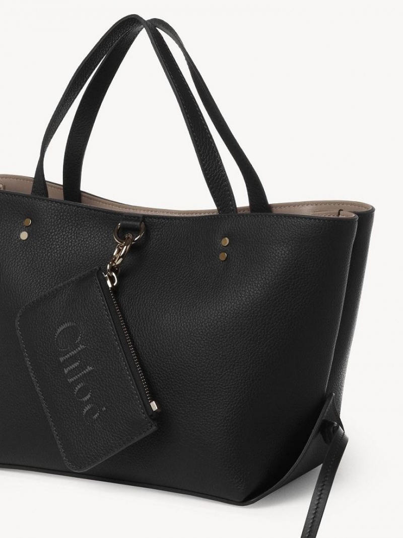 Bolso Tote Chloe Sense Small East-west Negros | CHE-SR13357