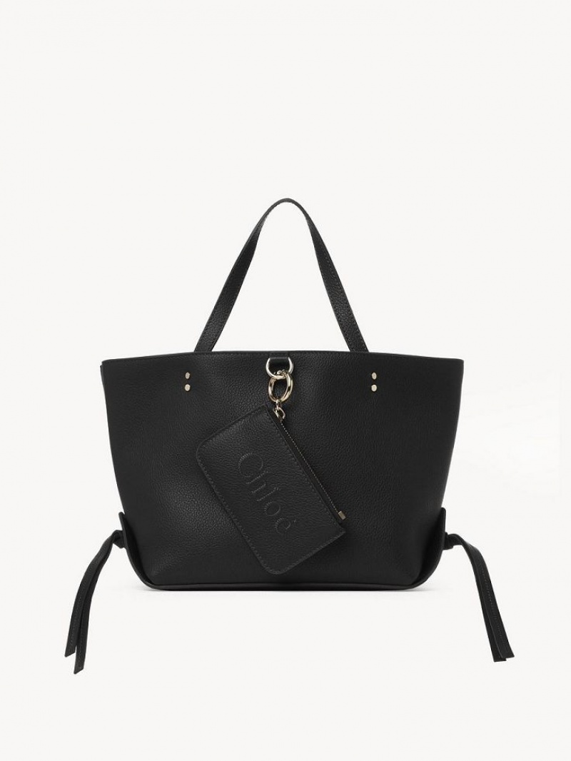 Bolso Tote Chloe Sense Small East-west Negros | CHE-SR13357