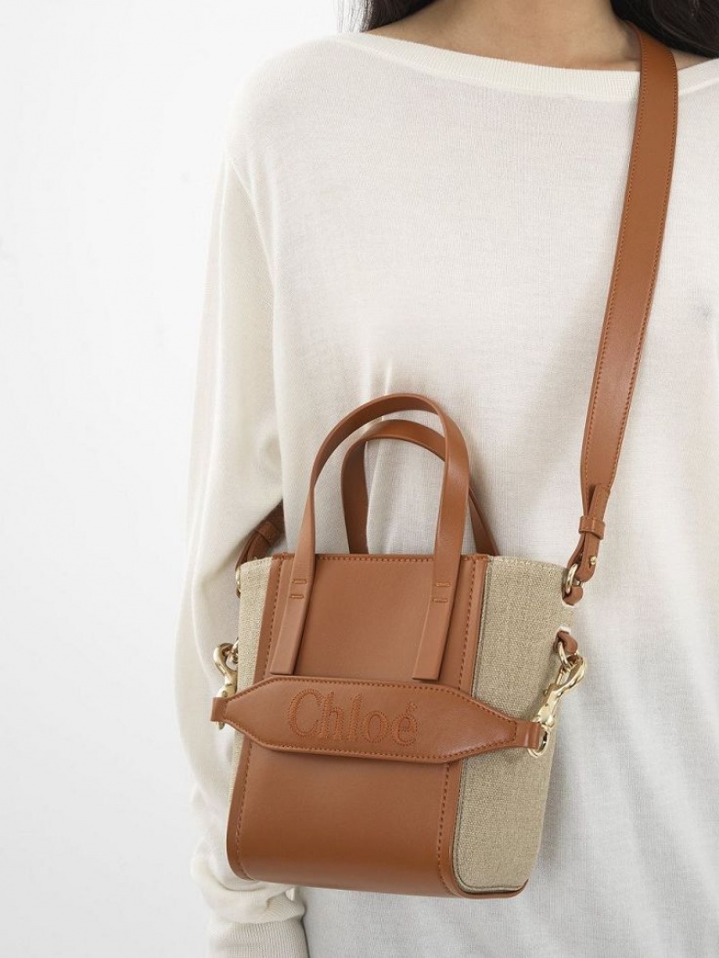 Bolso Tote Chloe Sense Small Marrom | CHE-SR13285