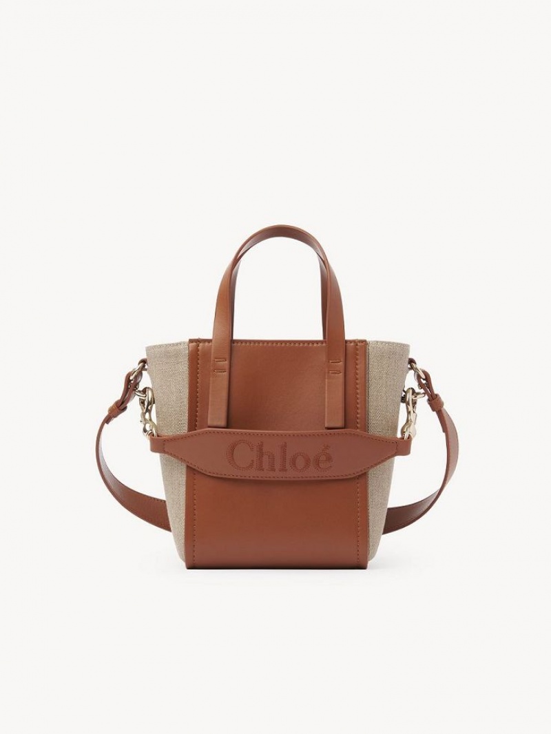 Bolso Tote Chloe Sense Small Marrom | CHE-SR13285