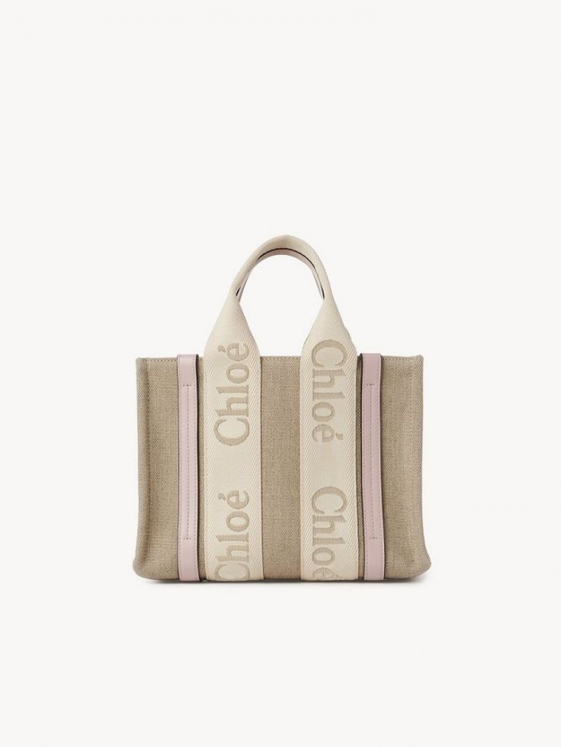 Bolso Tote Chloe Small Woody Grises | CHE-SR13312