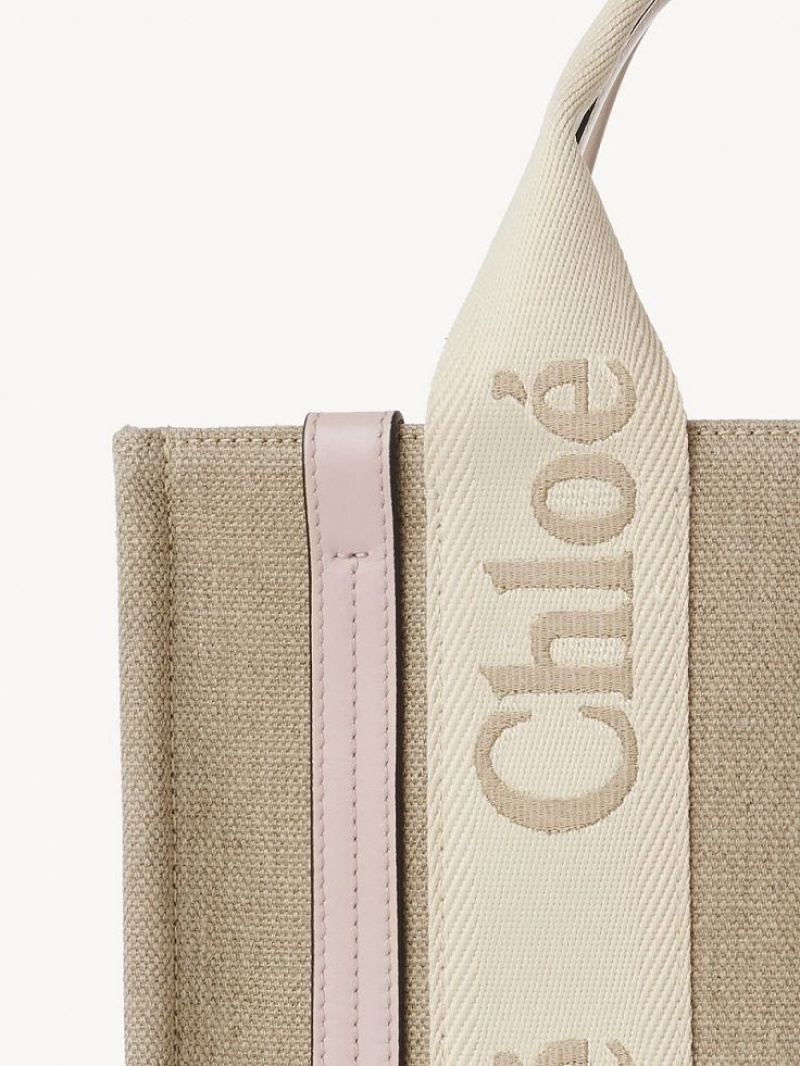 Bolso Tote Chloe Small Woody Grises | CHE-SR13312