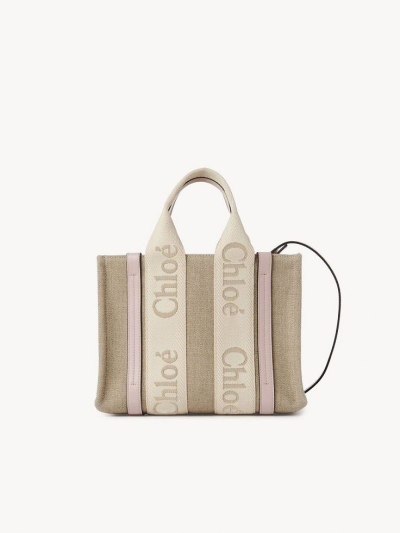 Bolso Tote Chloe Small Woody Grises | CHE-SR13312