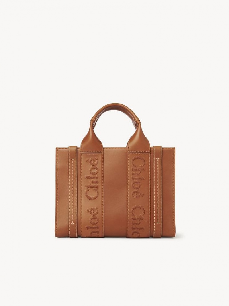 Bolso Tote Chloe Small Woody Marrom | CHE-SR13345