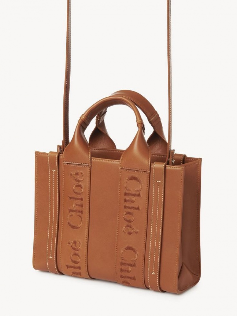 Bolso Tote Chloe Small Woody Marrom | CHE-SR13345