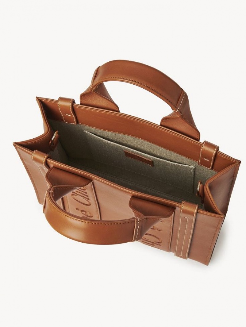 Bolso Tote Chloe Small Woody Marrom | CHE-SR13345
