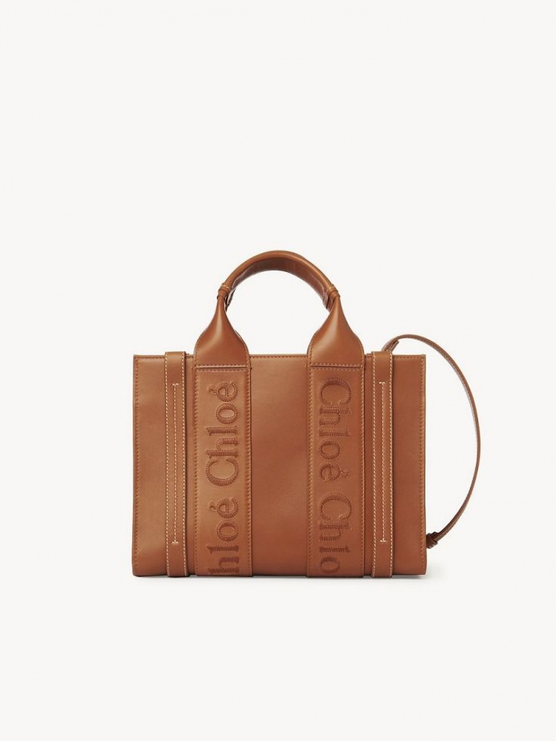 Bolso Tote Chloe Small Woody Marrom | CHE-SR13345