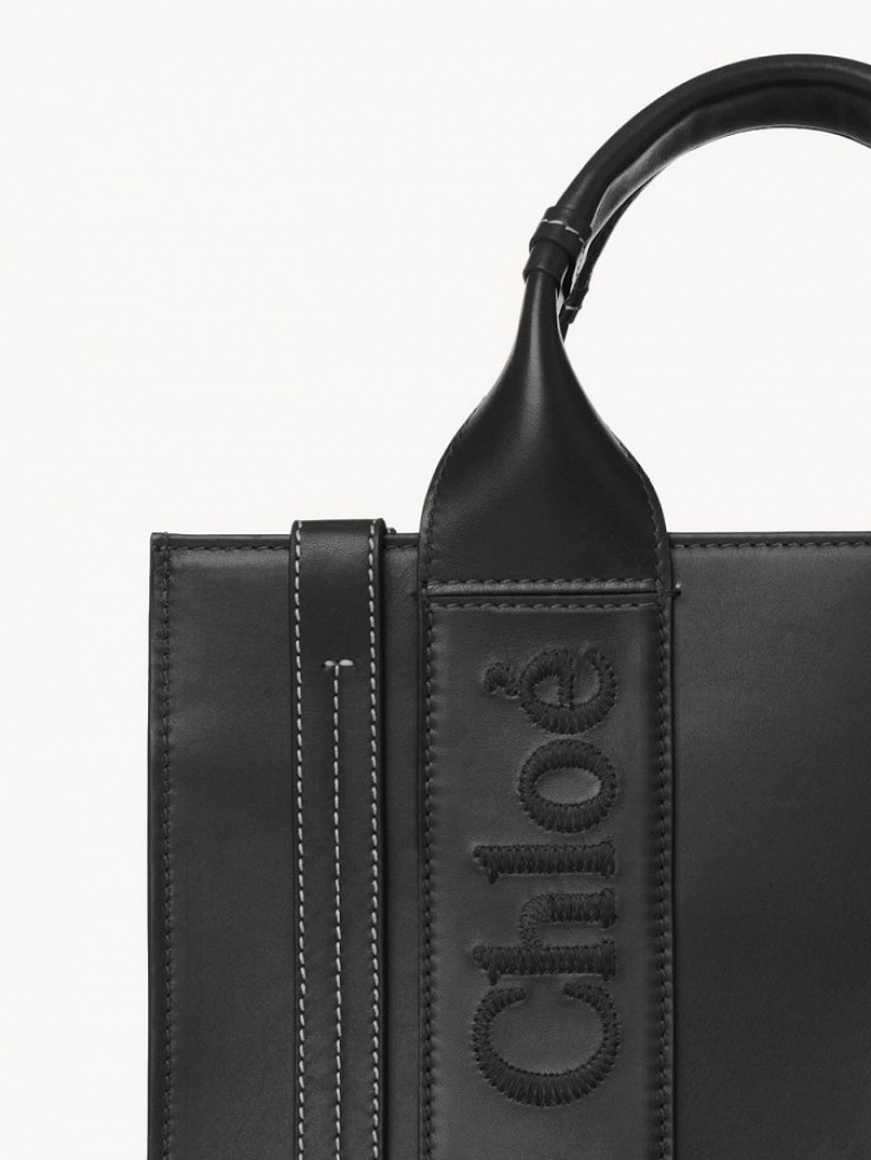 Bolso Tote Chloe Small Woody Negros | CHE-SR13351