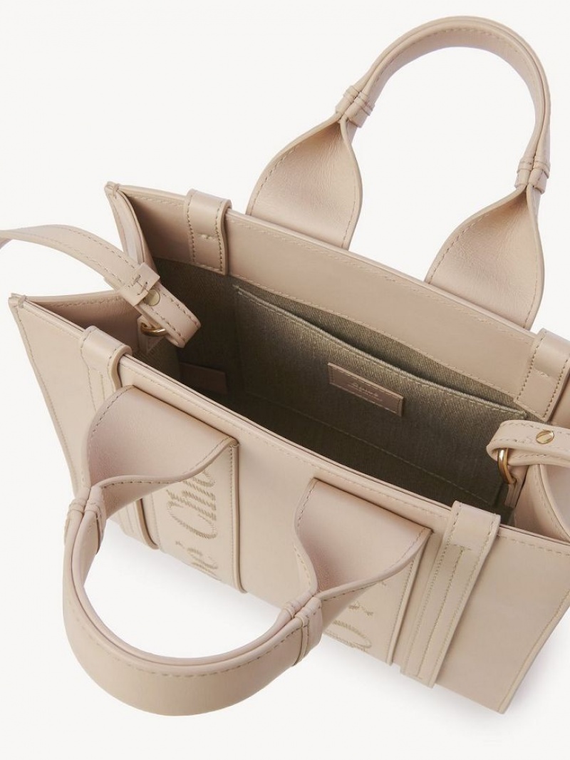 Bolso Tote Chloe Small Woody Rosas | CHE-SR13374