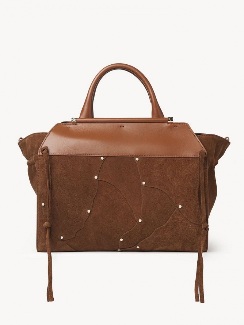 Bolso Tote Chloe Steph Medium Double Carry Marrom | CHE-SR13290