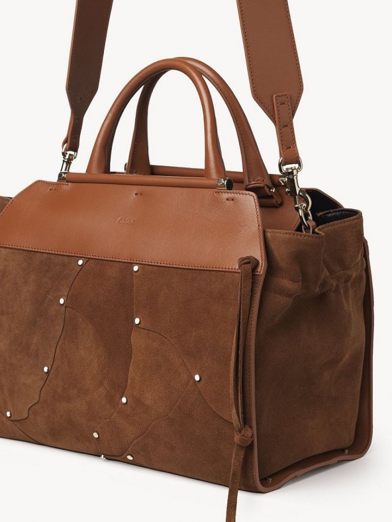 Bolso Tote Chloe Steph Medium Double Carry Marrom | CHE-SR13290