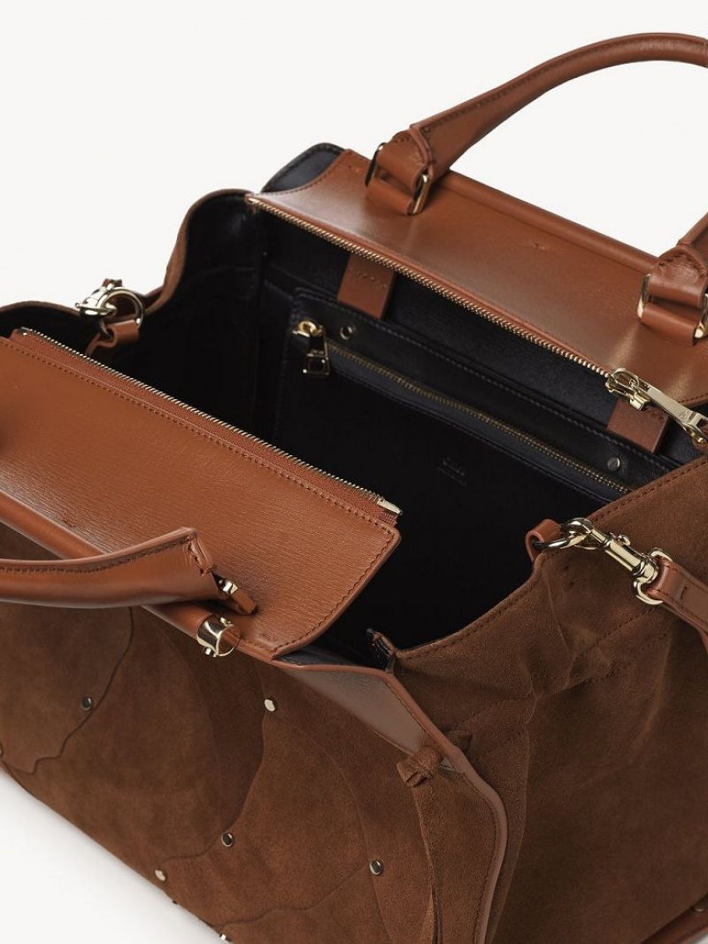 Bolso Tote Chloe Steph Medium Double Carry Marrom | CHE-SR13290