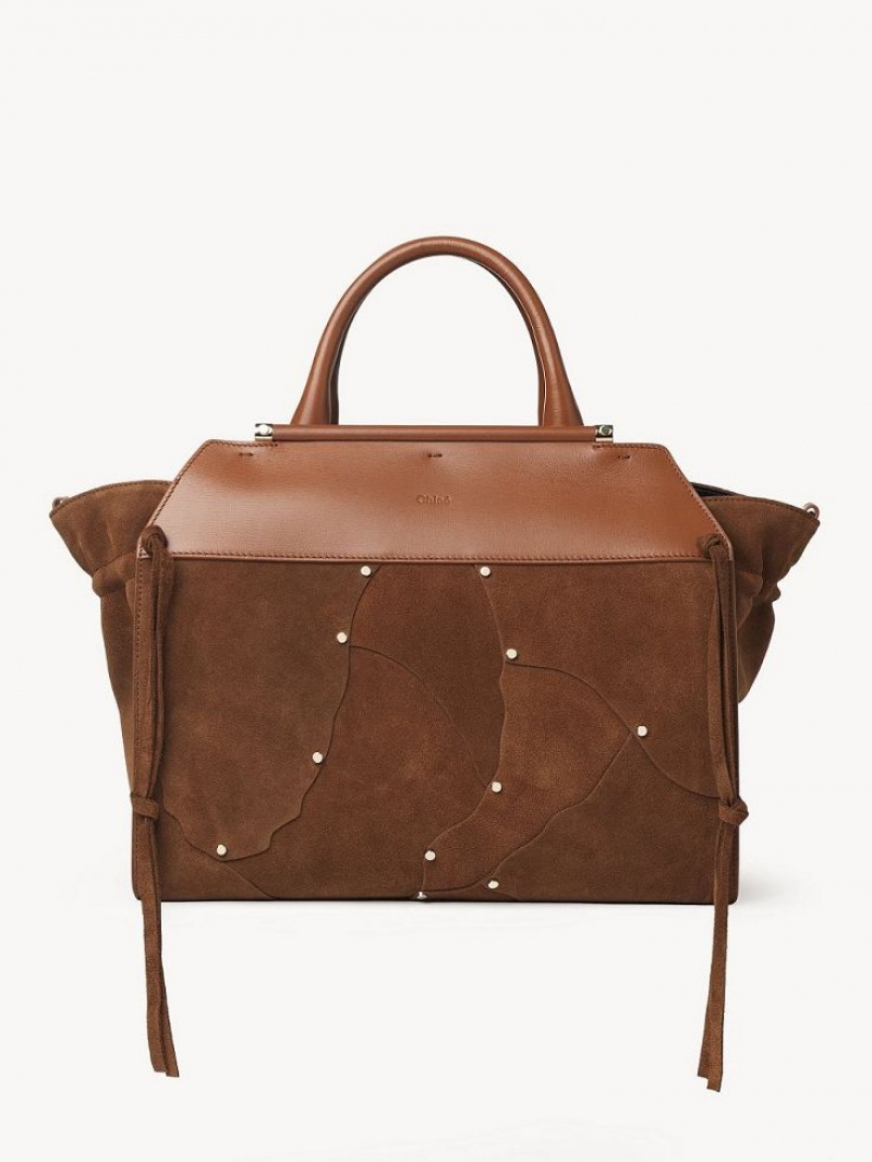 Bolso Tote Chloe Steph Medium Double Carry Marrom | CHE-SR13290