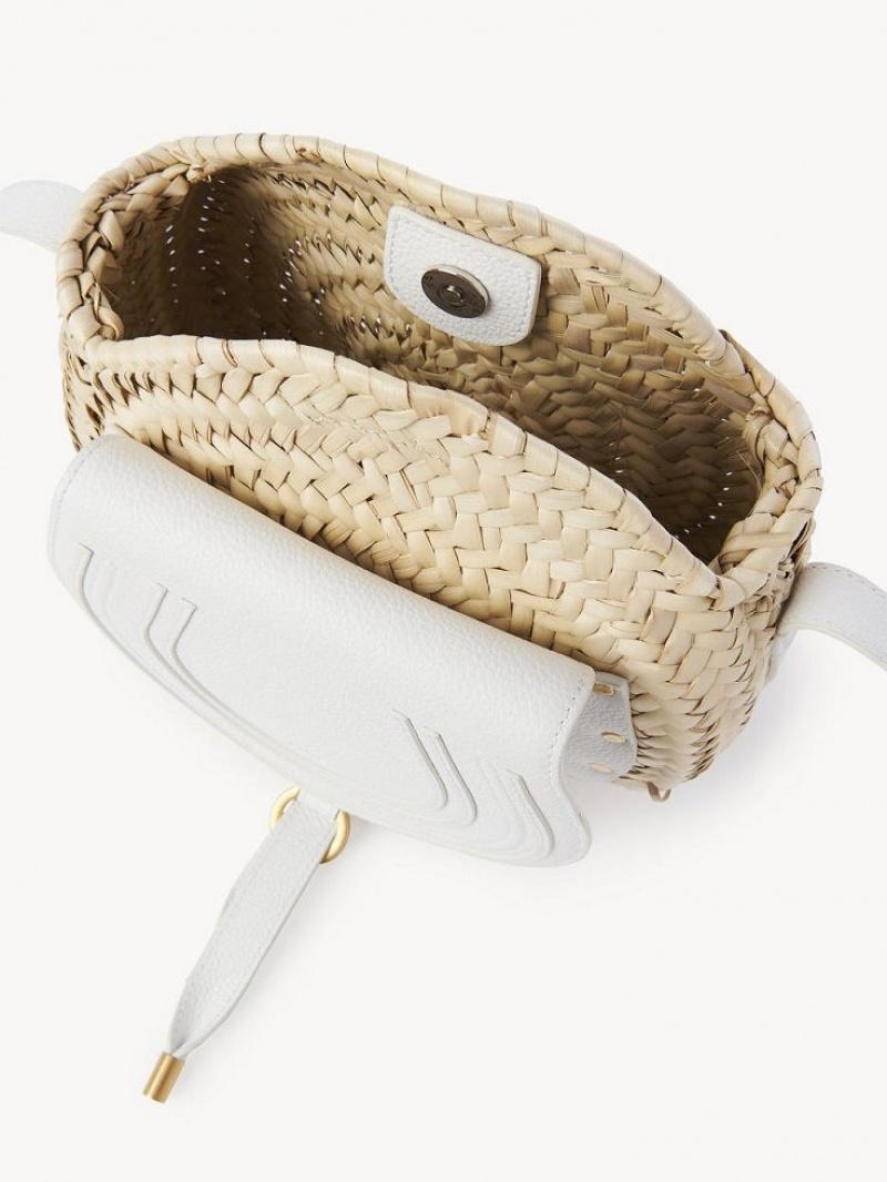 Bolsos Cruzados Chloe Marcie Basket Blancos | CHE-SR13572