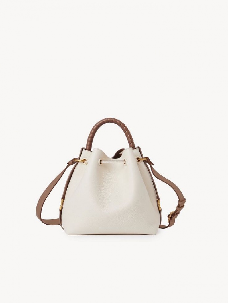 Bolsos Cruzados Chloe Marcie Bucket Blancos | CHE-SR13615