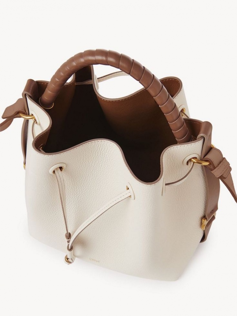 Bolsos Cruzados Chloe Marcie Bucket Blancos | CHE-SR13615