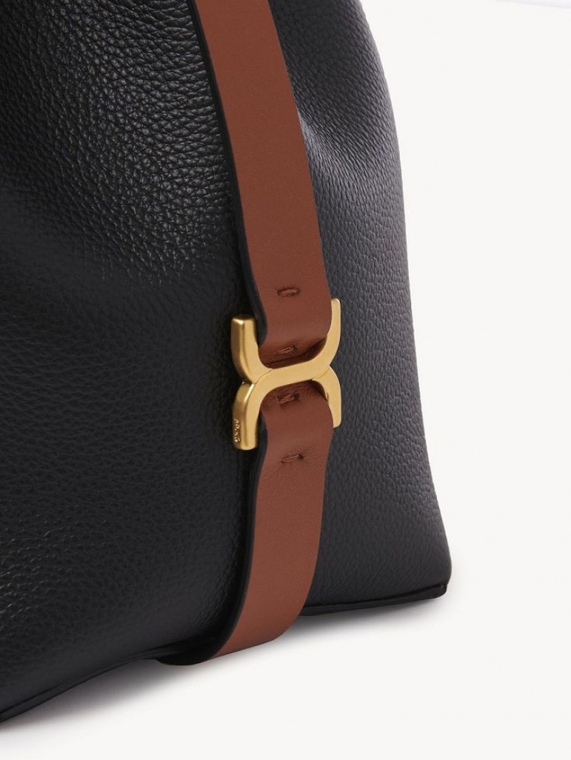 Bolsos Cruzados Chloe Marcie Bucket Negros | CHE-SR13590