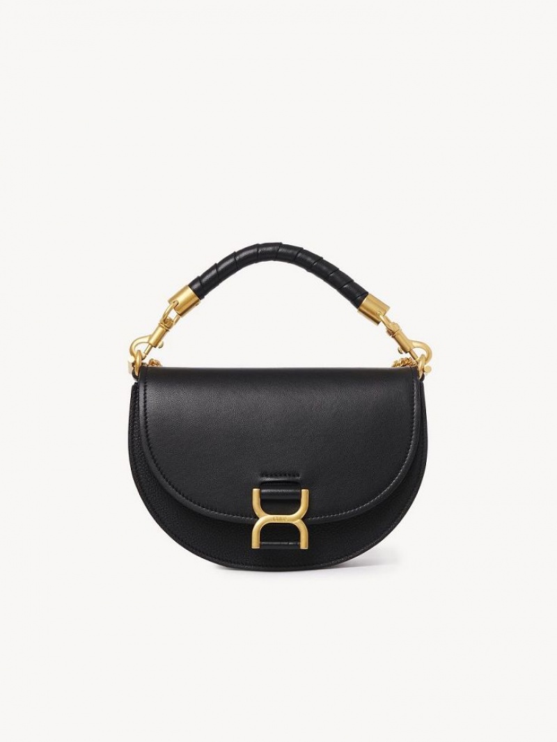 Bolsos Cruzados Chloe Marcie Chain Flap Negros | CHE-SR13591