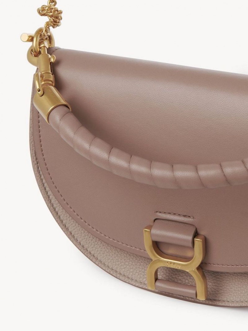 Bolsos Cruzados Chloe Marcie Chain Flap Marrom | CHE-SR13618