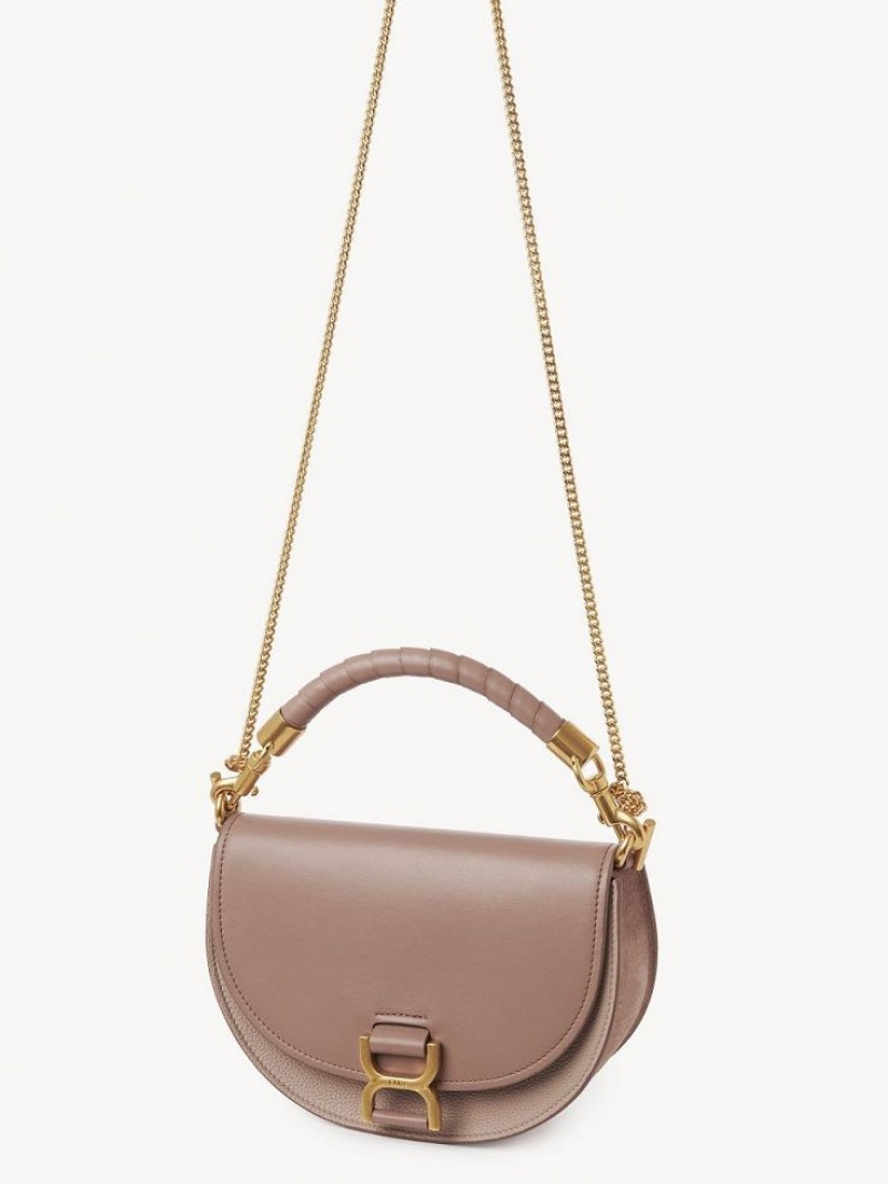 Bolsos Cruzados Chloe Marcie Chain Flap Marrom | CHE-SR13618