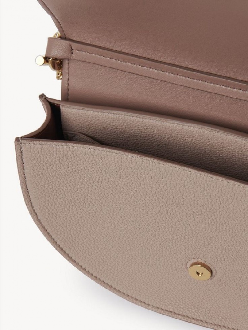 Bolsos Cruzados Chloe Marcie Chain Flap Marrom | CHE-SR13618