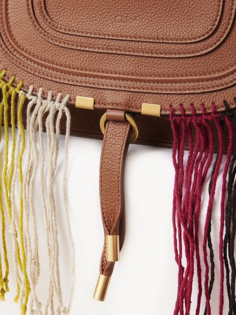 Bolsos Cruzados Chloe Marcie Double Carry Marrom | CHE-SR13472