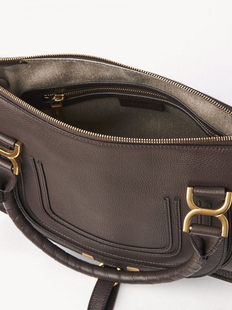 Bolsos Cruzados Chloe Marcie Double Carry Marrom | CHE-SR13493