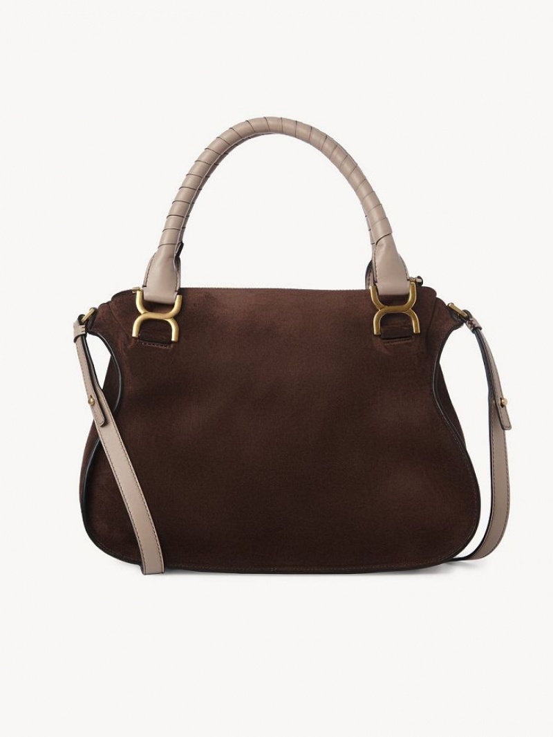 Bolsos Cruzados Chloe Marcie Double Carry Marrom | CHE-SR13505
