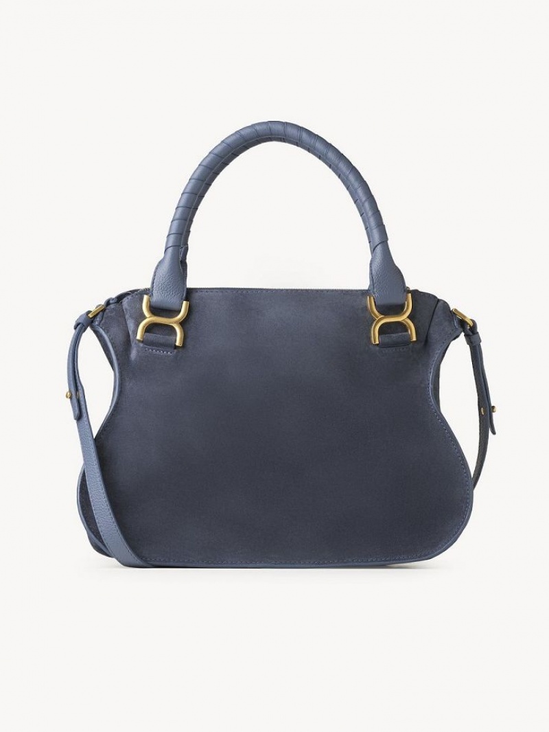 Bolsos Cruzados Chloe Marcie Double Carry Grises Oscuro Azul Marino | CHE-SR13517