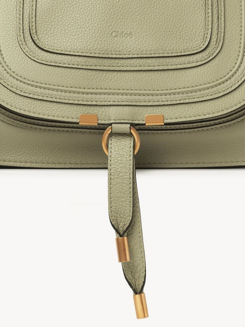 Bolsos Cruzados Chloe Marcie Double Carry Verdes | CHE-SR13538