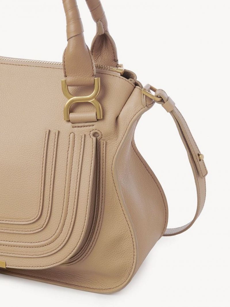 Bolsos Cruzados Chloe Marcie Double Carry Marrom | CHE-SR13583
