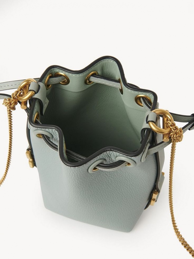 Bolsos Cruzados Chloe Marcie Micro Bucket Verdes | CHE-SR13589
