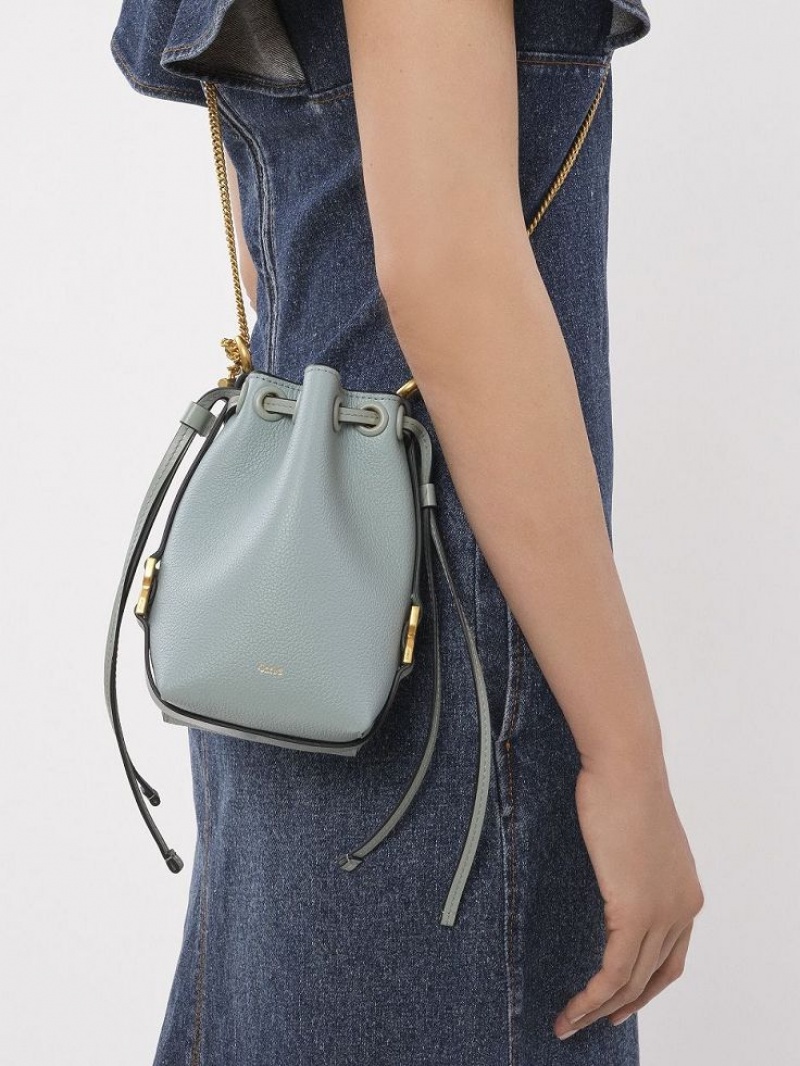 Bolsos Cruzados Chloe Marcie Micro Bucket Verdes | CHE-SR13589