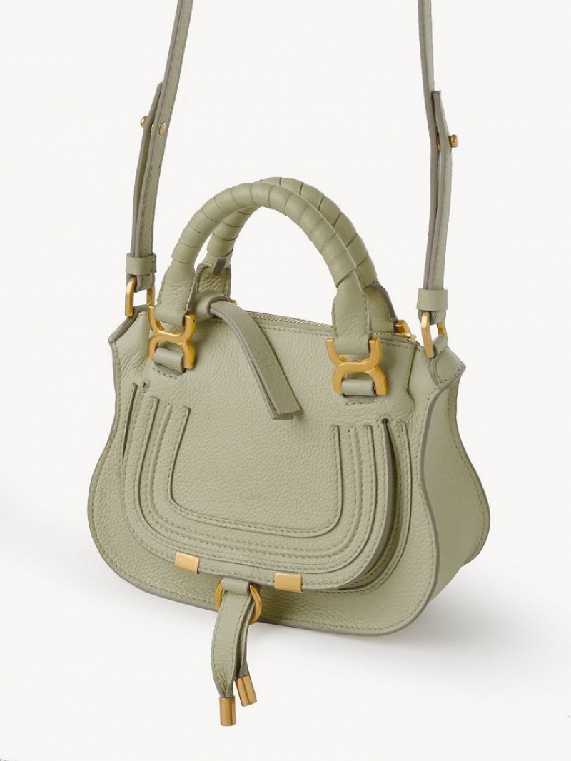 Bolsos Cruzados Chloe Marcie Mini Double Carry Verdes | CHE-SR13525