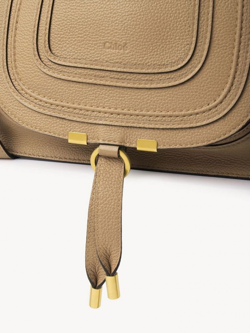 Bolsos Cruzados Chloe Marcie Small Double Carry Marrom | CHE-SR13468
