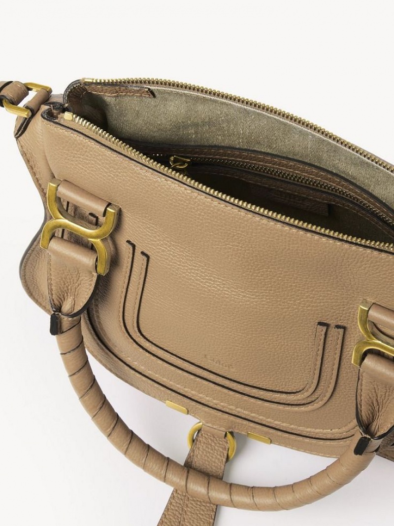 Bolsos Cruzados Chloe Marcie Small Double Carry Marrom | CHE-SR13468