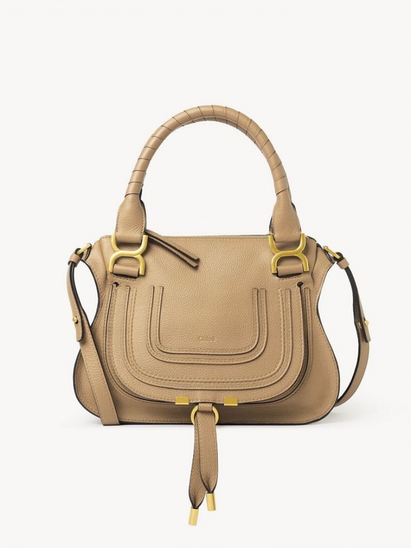 Bolsos Cruzados Chloe Marcie Small Double Carry Marrom | CHE-SR13468