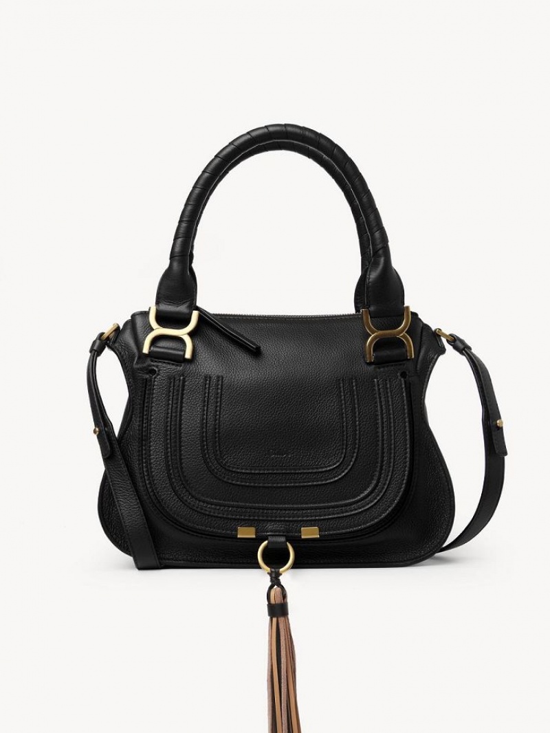 Bolsos Cruzados Chloe Marcie Small Double Carry Negros | CHE-SR13489