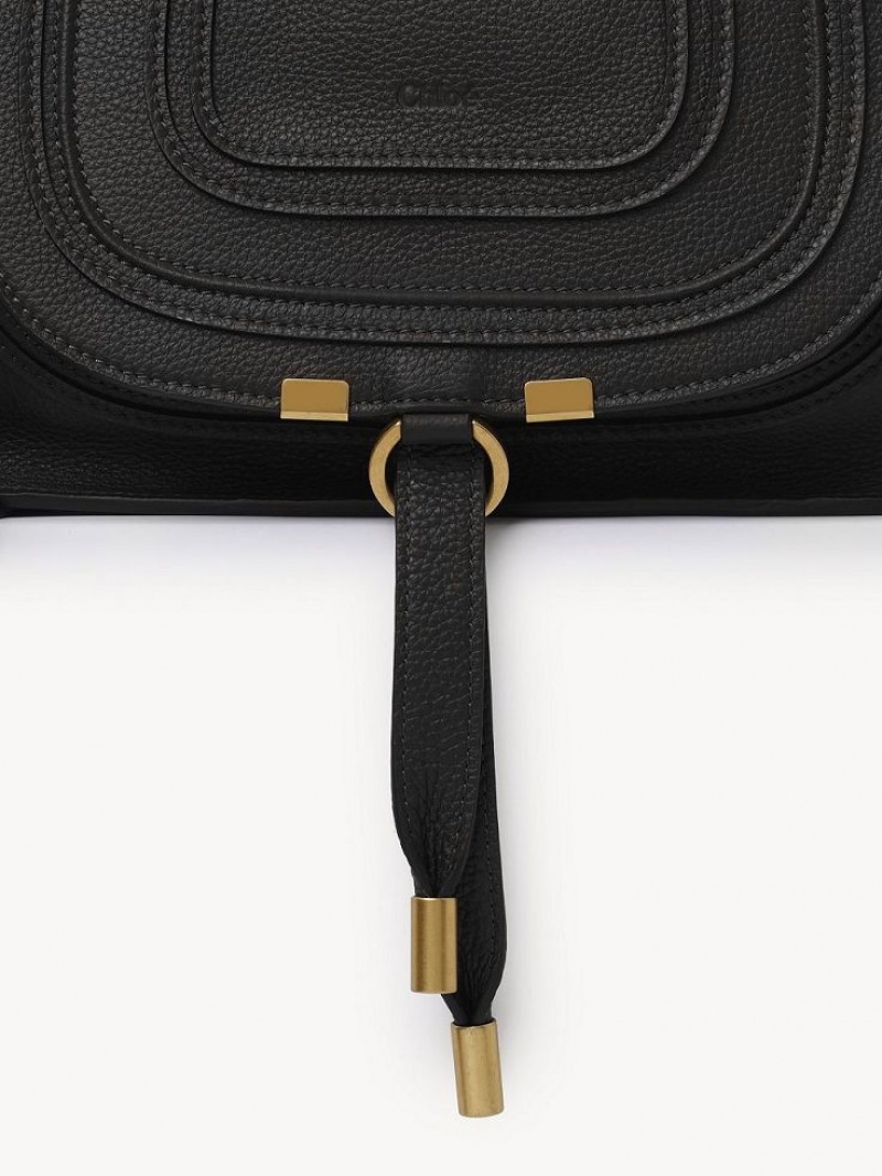 Bolsos Cruzados Chloe Marcie Small Double Carry Negros | CHE-SR13543