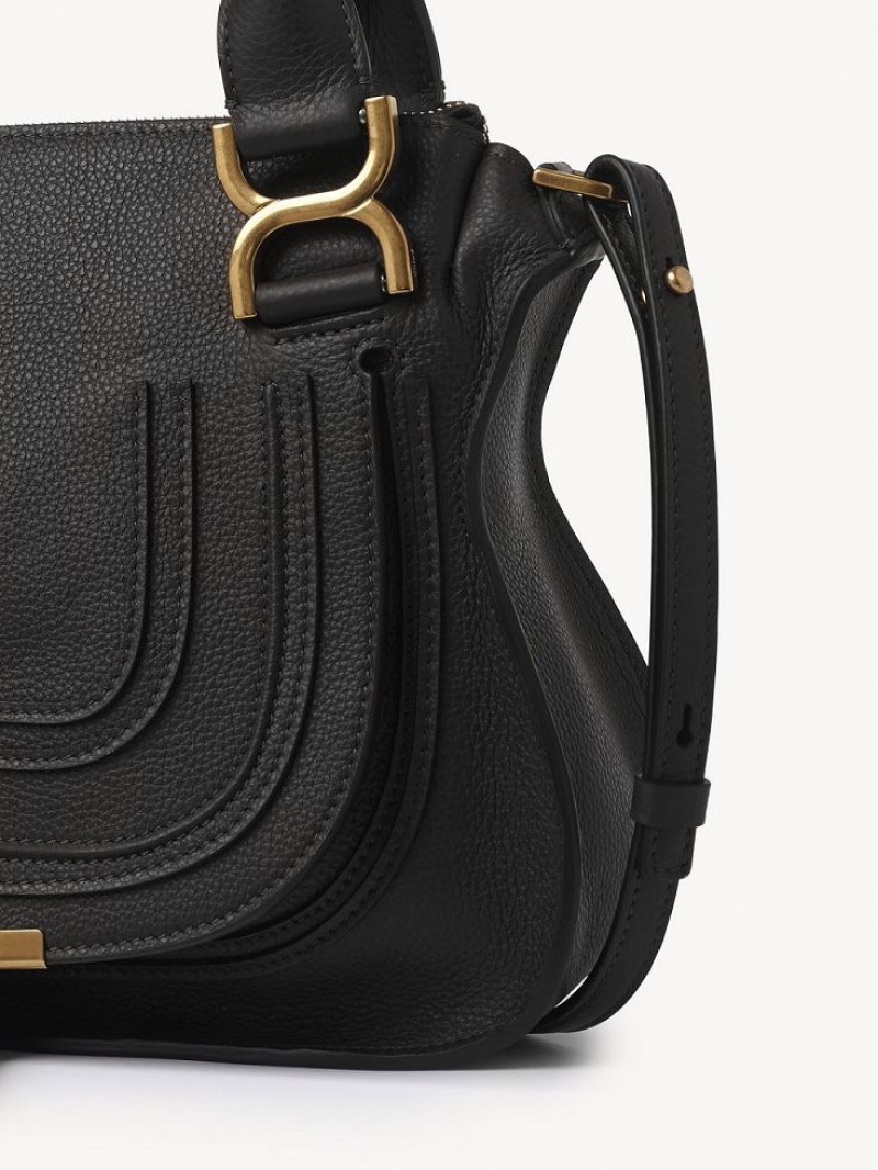 Bolsos Cruzados Chloe Marcie Small Double Carry Negros | CHE-SR13543