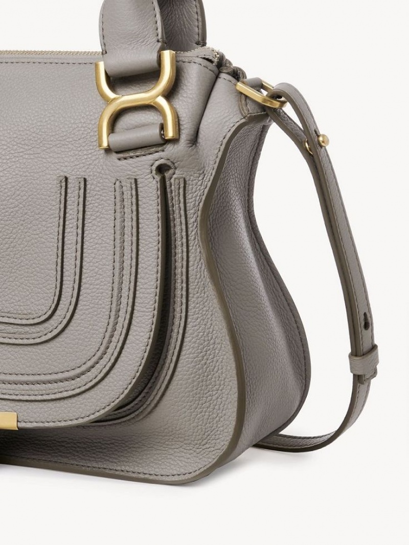 Bolsos Cruzados Chloe Marcie Small Double Carry Grises | CHE-SR13547